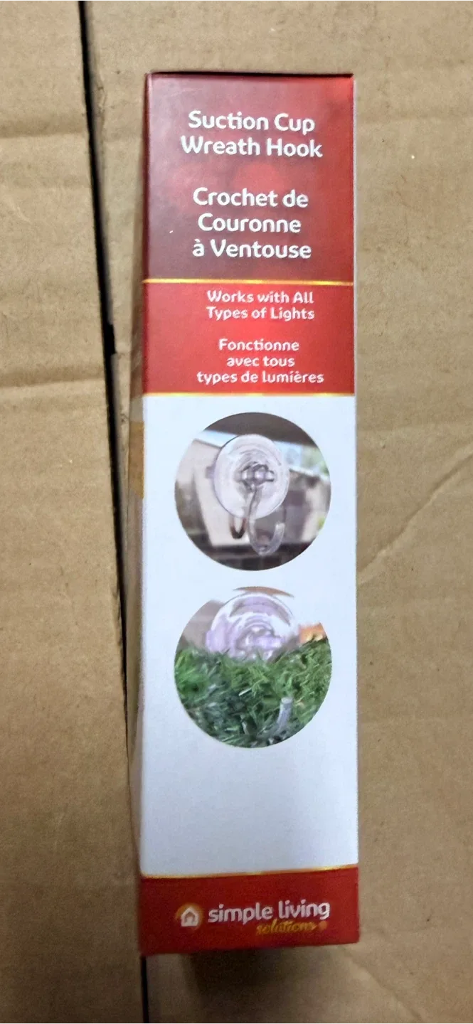 [New] Simple Living Suction Cup Wreath Hooks(5 units) image indicator(4)