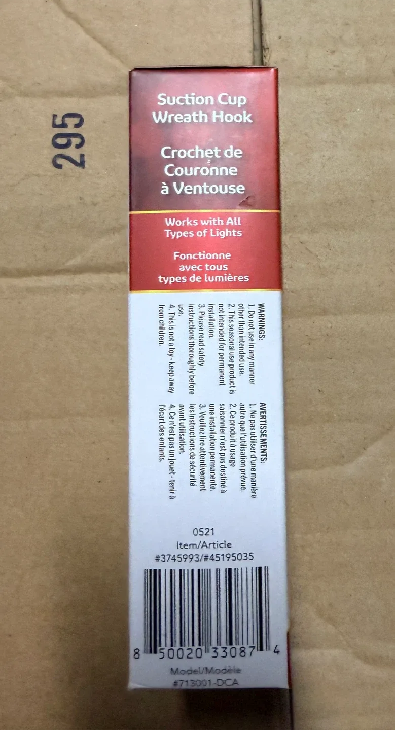 [New] Simple Living Suction Cup Wreath Hooks(5 units) image indicator(2)