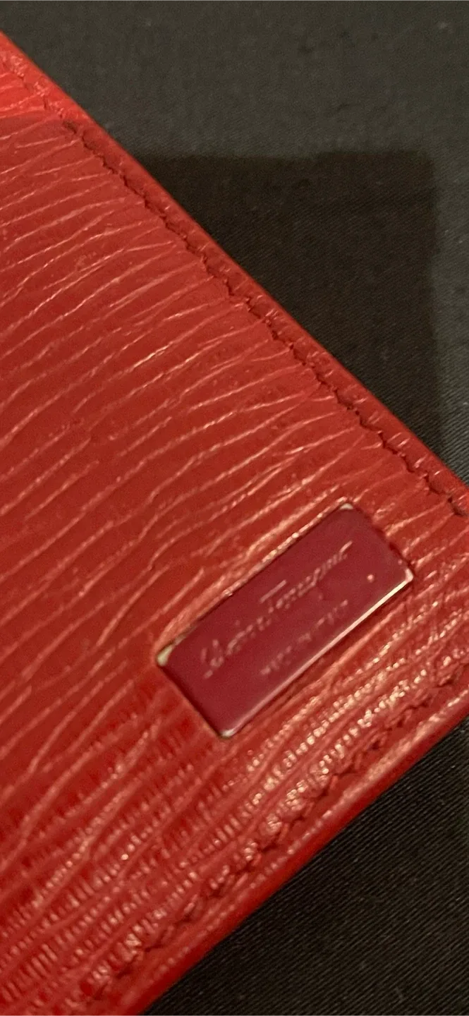 Salvatore Ferragamo Red Leather Wallet image indicator(2)