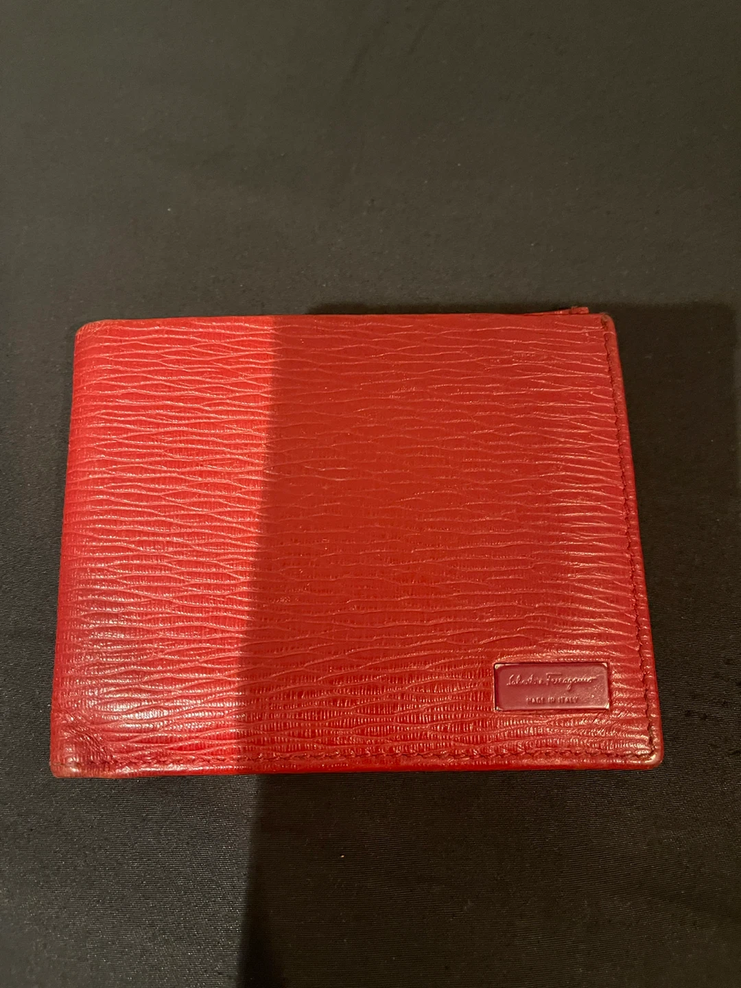 Salvatore Ferragamo Red Leather Wallet
