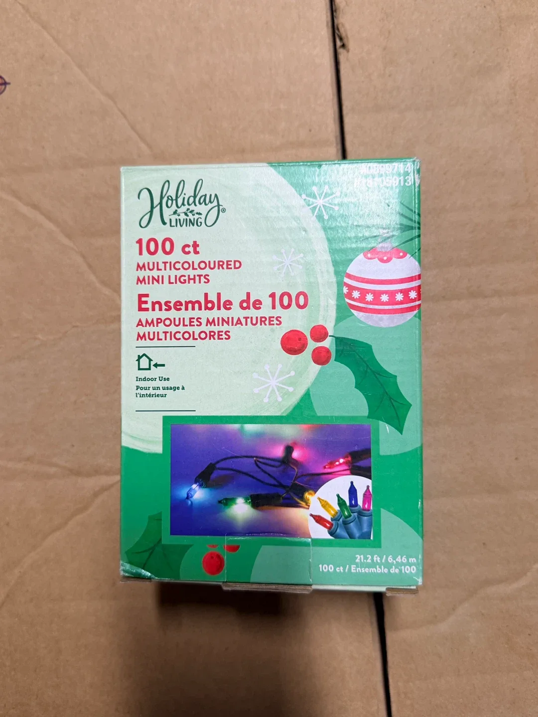 Holiday Living 100 ct Multicoloured Mini Lights-4units