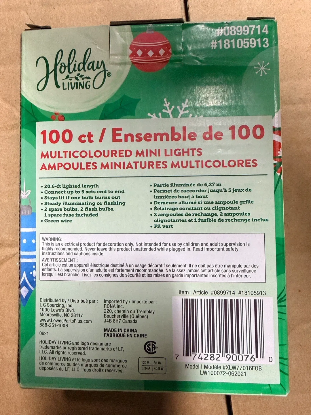 Holiday Living 100 ct Multicoloured Mini Lights-4units image indicator(4)