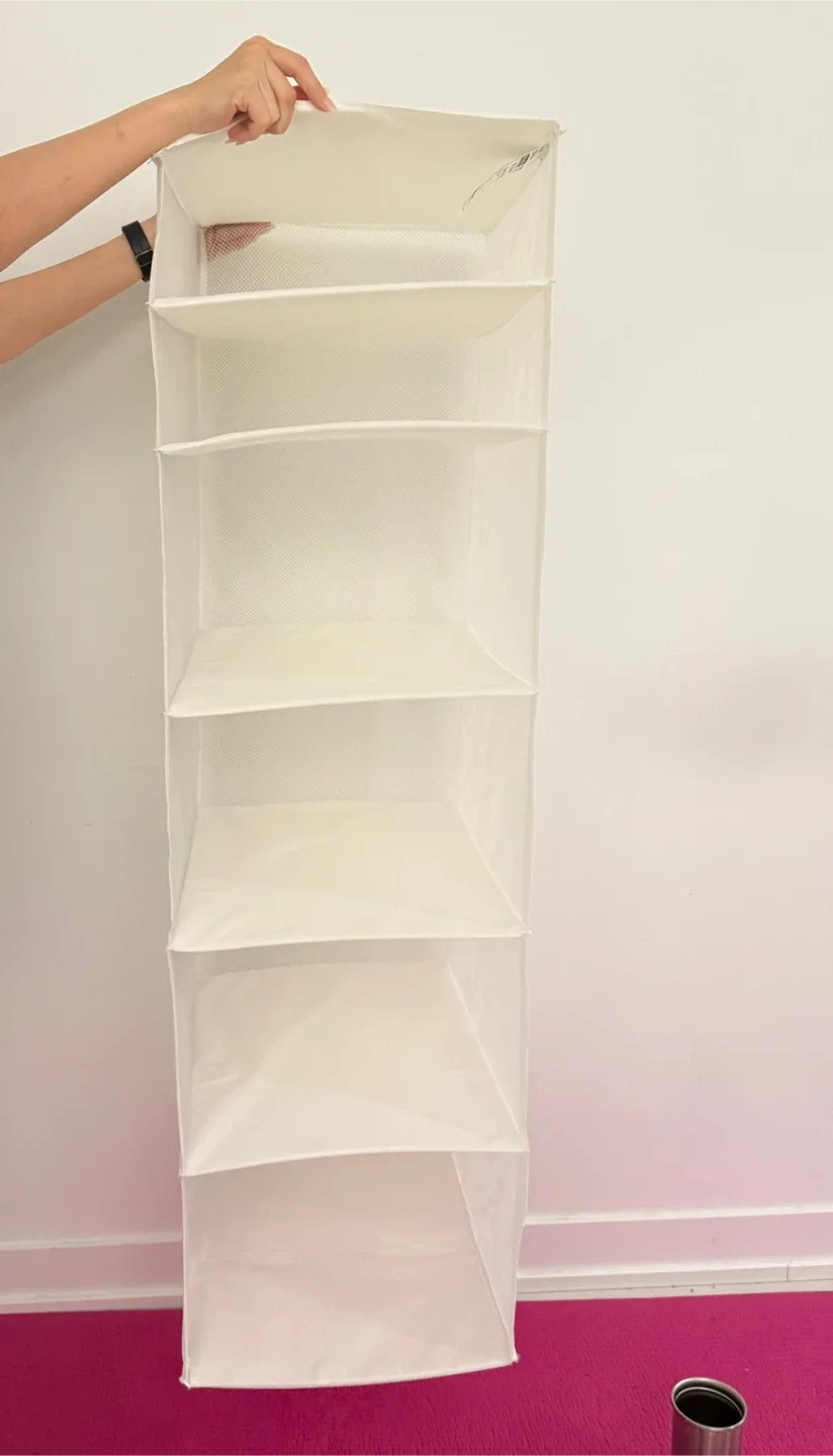 IKEA SKUBB White Hanging Organizer - 6 Compartments