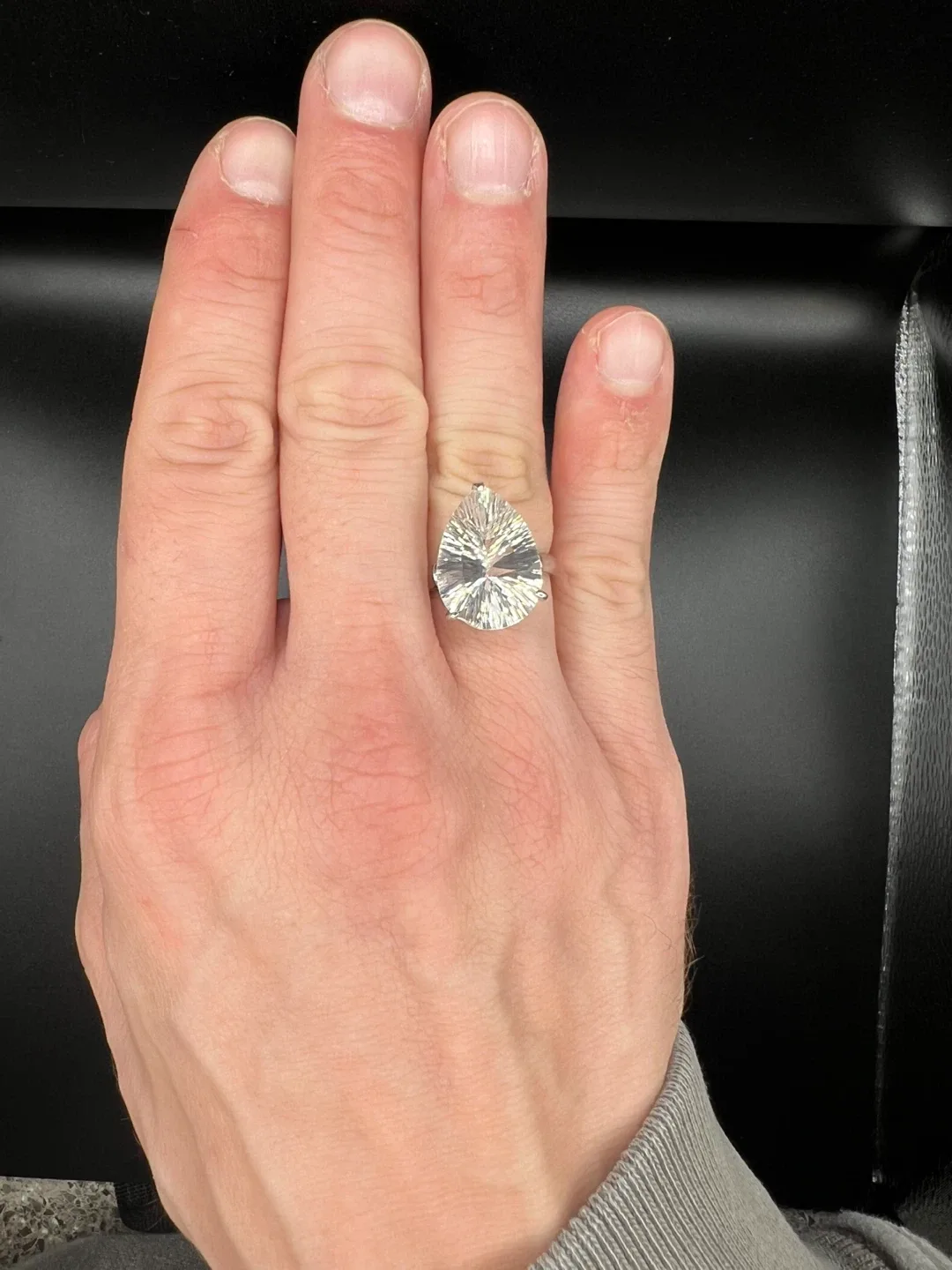 Silver Ring with White Topaz image indicator(3)