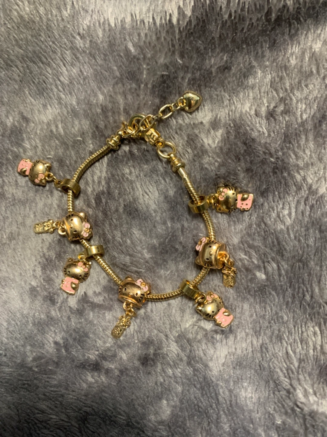 Hello Kitty Charm Bracelet - Gold