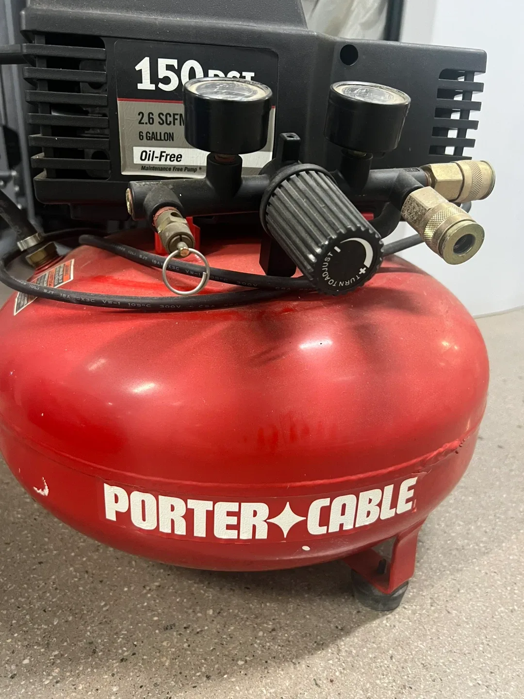 Porter-Cable 6 Gallon Air Compressor image indicator(2)