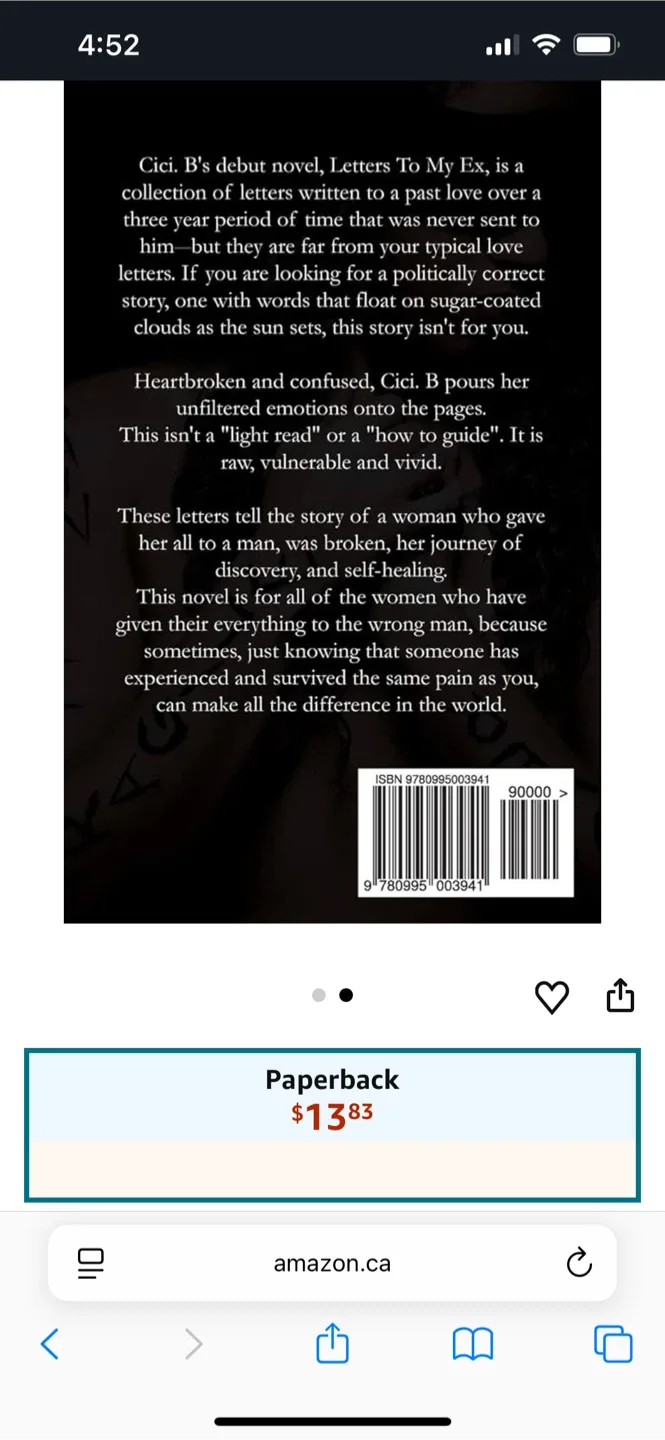 Letters To My Ex by Cici B image indicator(2)