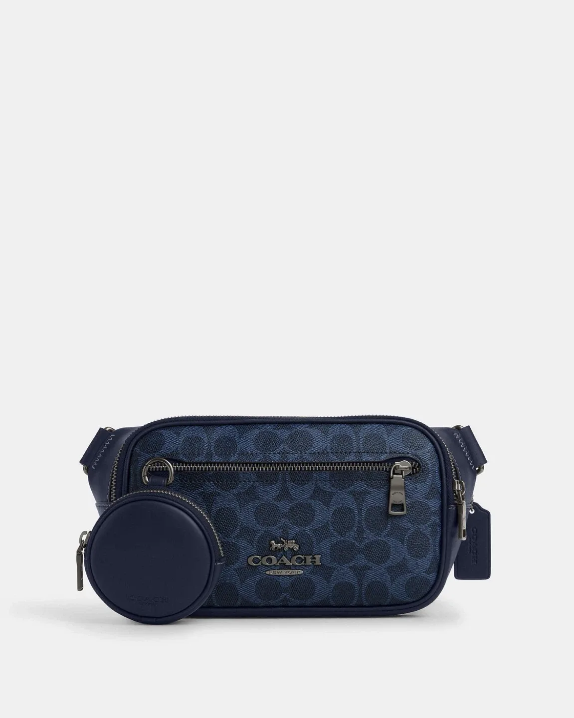 Coach Navy Blue Belt Bag