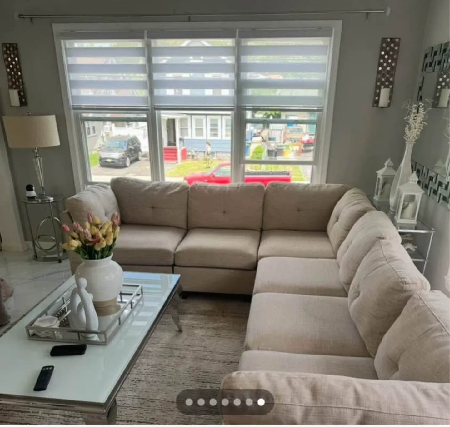 Beige Sectional Sofa image indicator(2)