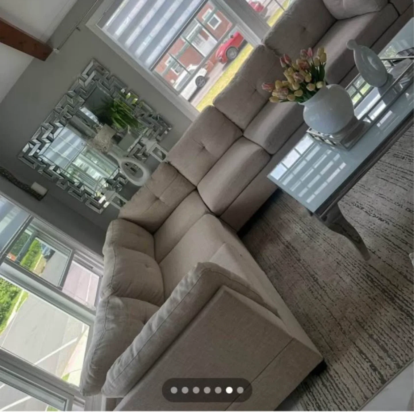 Beige Sectional Sofa