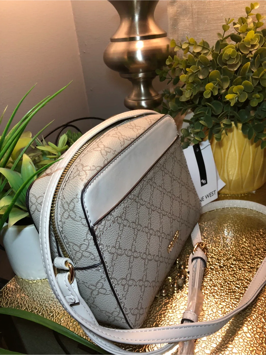 Nine West Crossbody Bag - Beige/White image indicator(2)