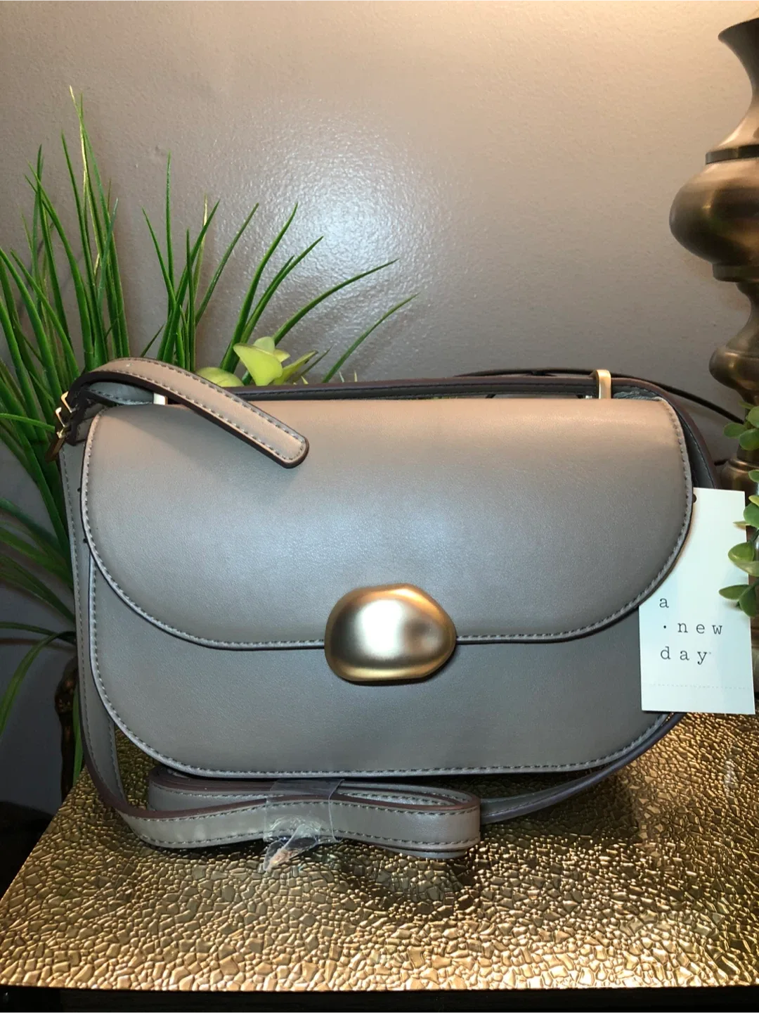 A New Day Taupe Crossbody Bag thumbnail