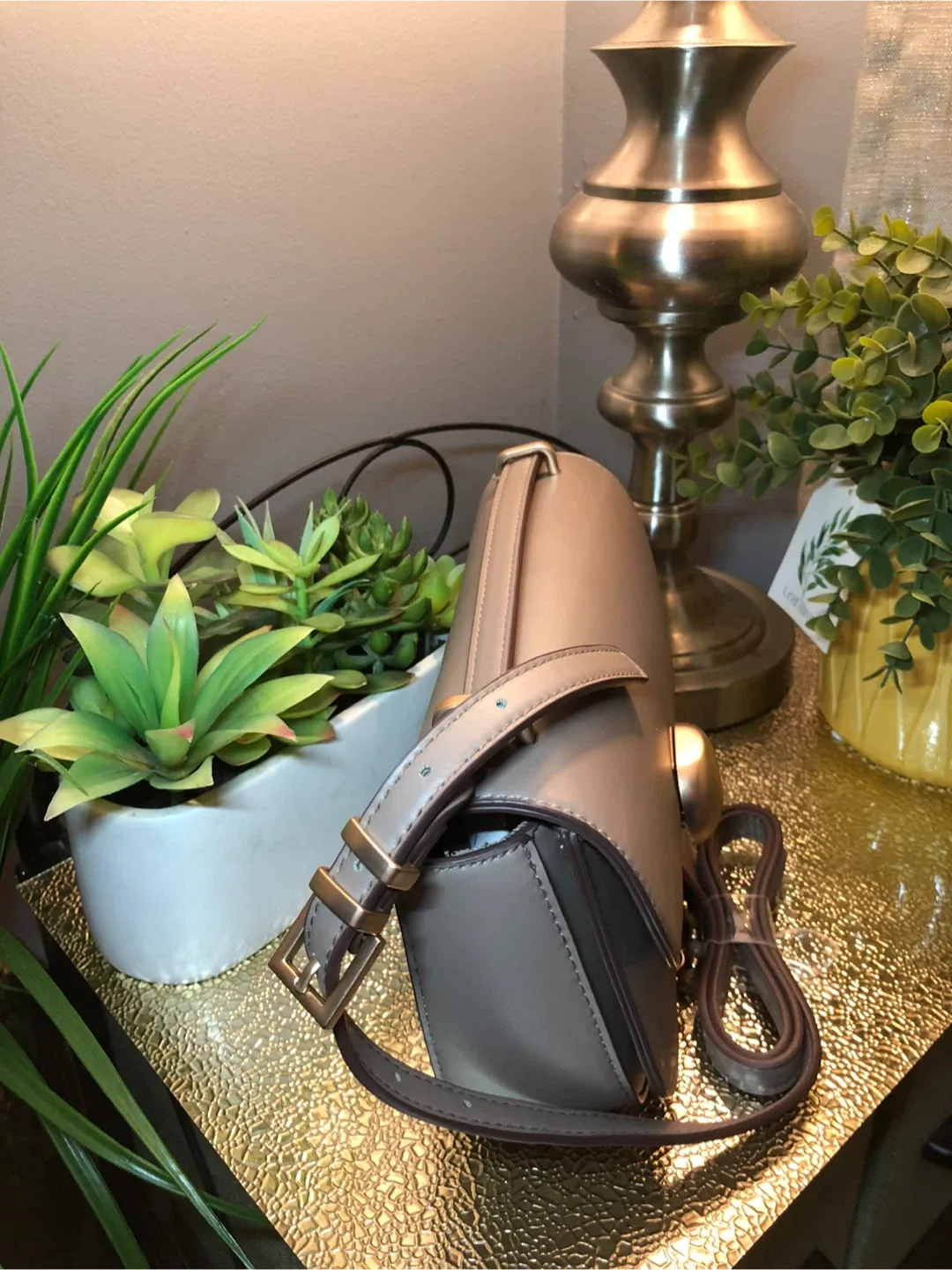 A New Day Taupe Crossbody Bag image indicator(4)