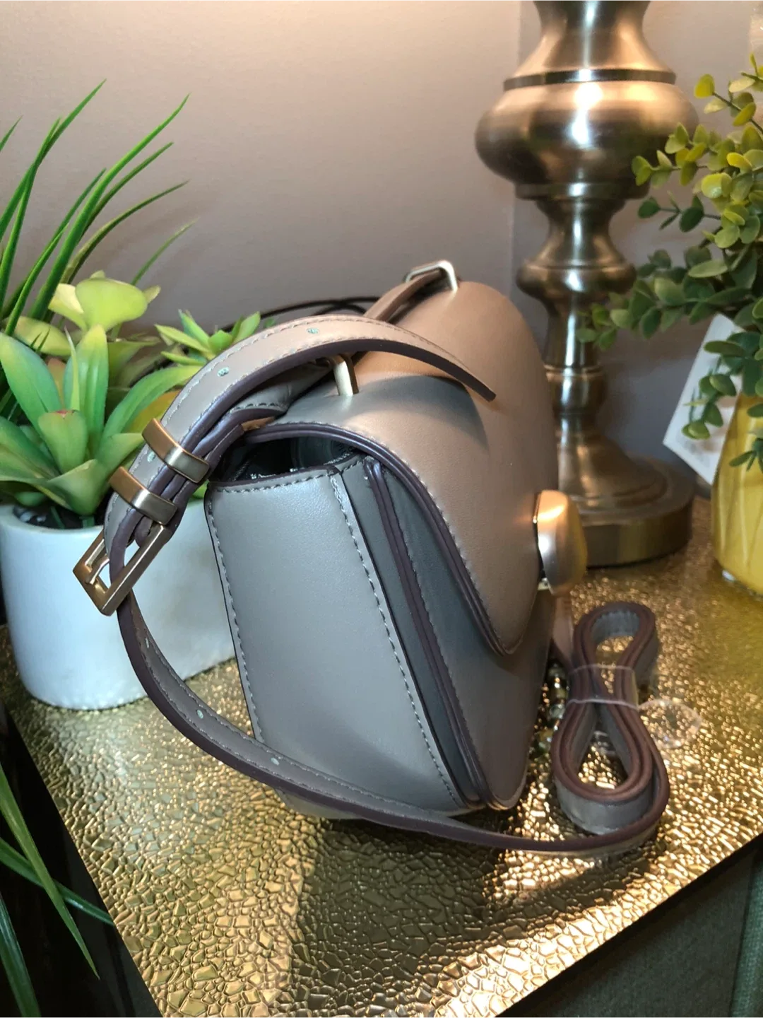 A New Day Taupe Crossbody Bag image indicator(2)