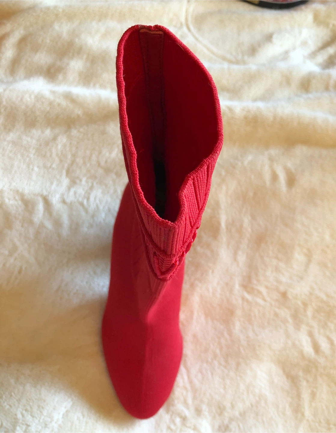 Louis Vuitton Red Knit Boots - photo 4
