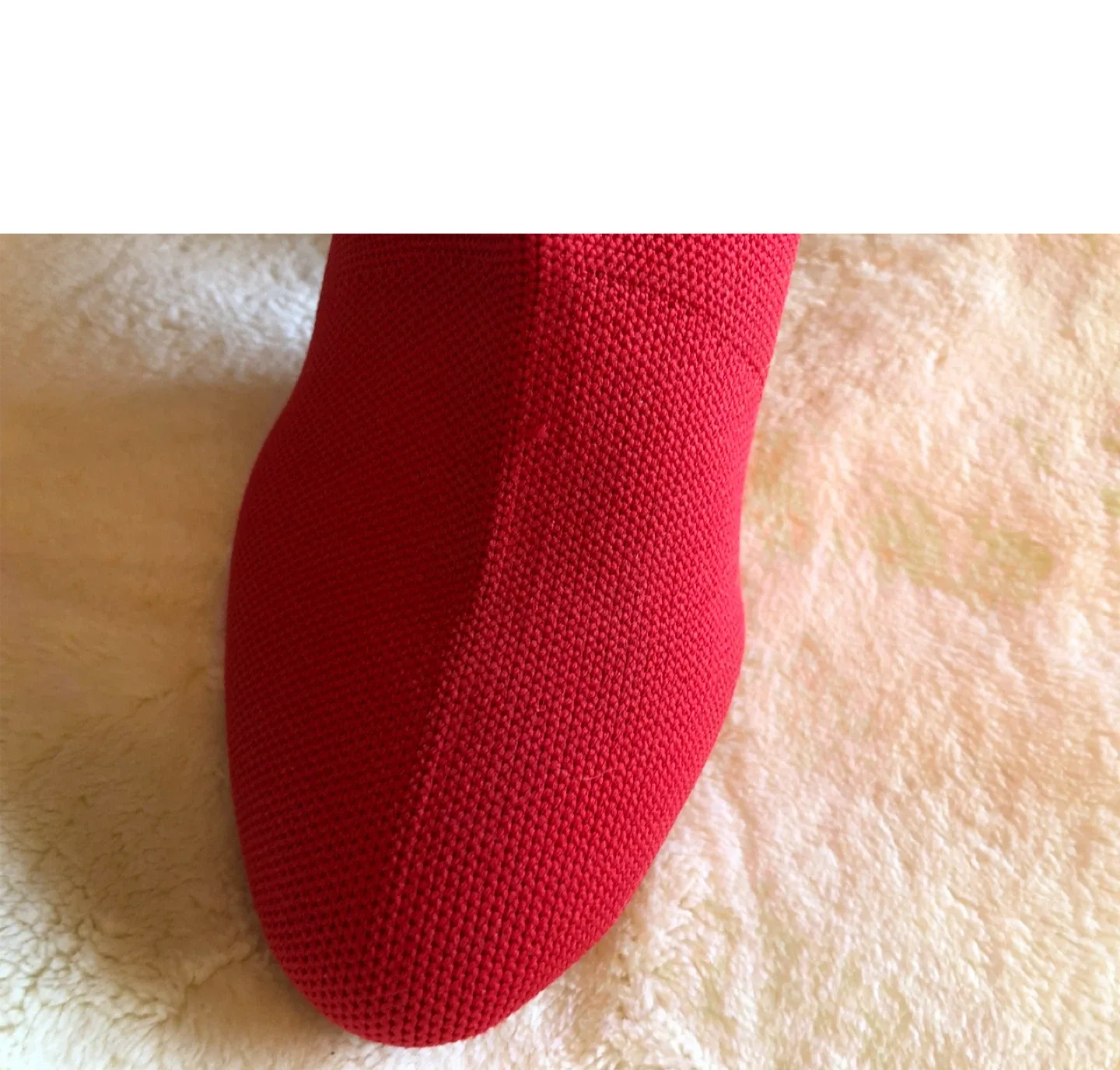 Louis Vuitton Red Knit Boots image indicator(5)