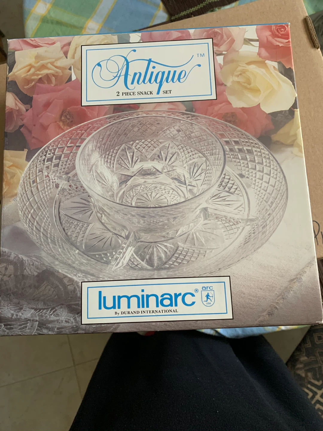 Luminarc Antique 2 Piece Snack Set