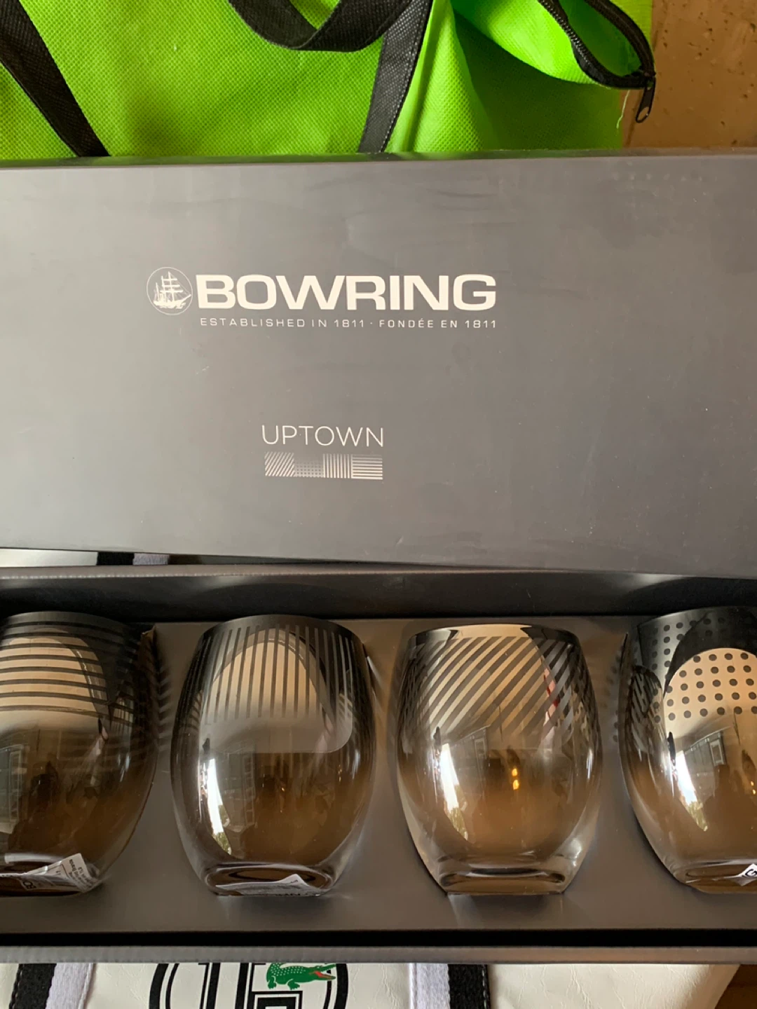 Bowring Uptown Glass Set - New in Box