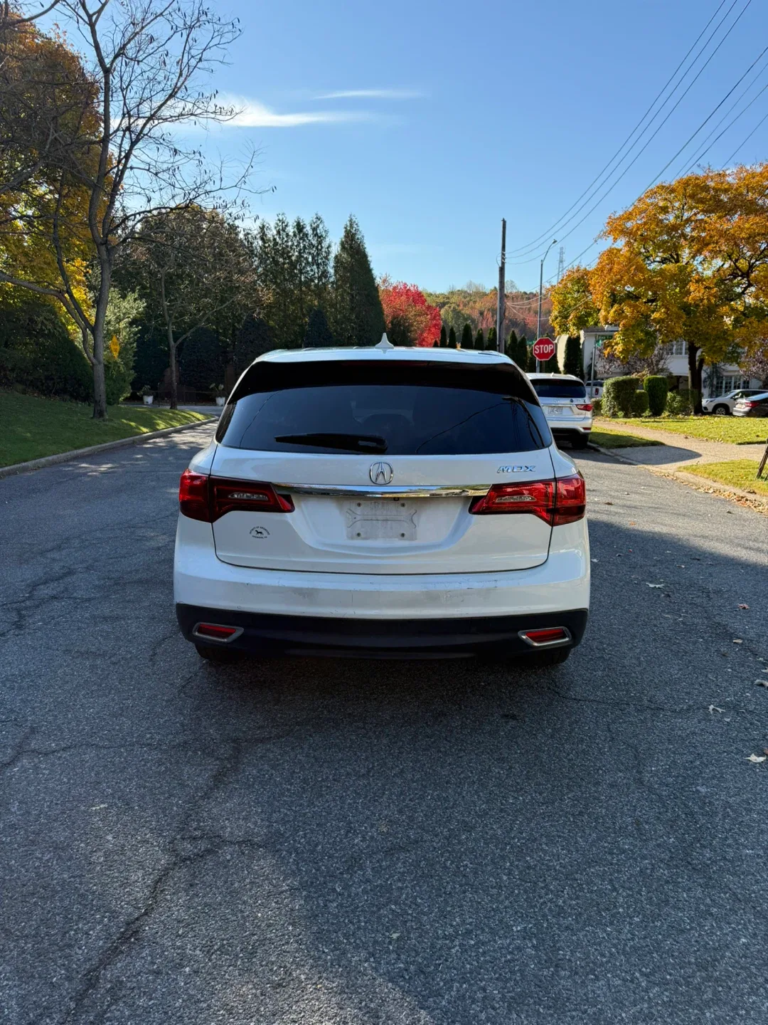 White Acura MDX SUV image indicator(5)