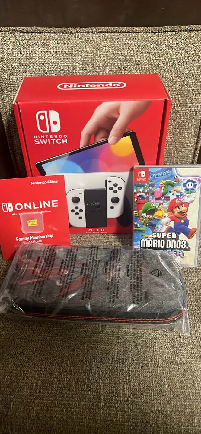 New Nintendo Switch OLED + Super Mario Bros. Wonder