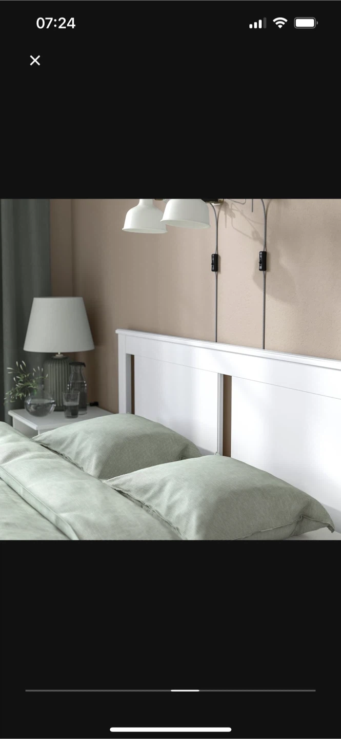IKEA Songesand White Bed Frame with Storage - photo 3
