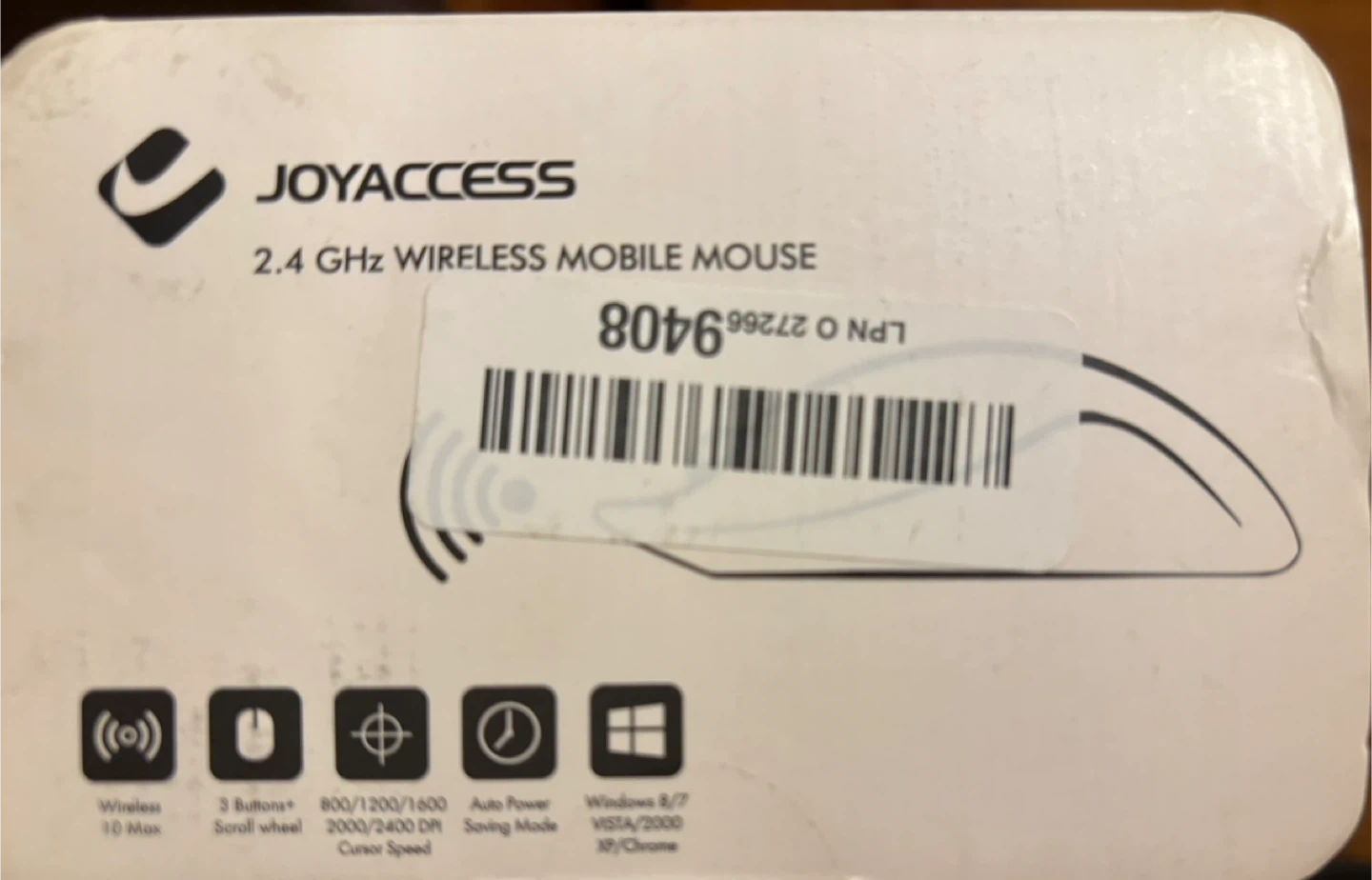 JOYACCESS 2.4G Wireless Mobile Mouse - Purple - photo 3