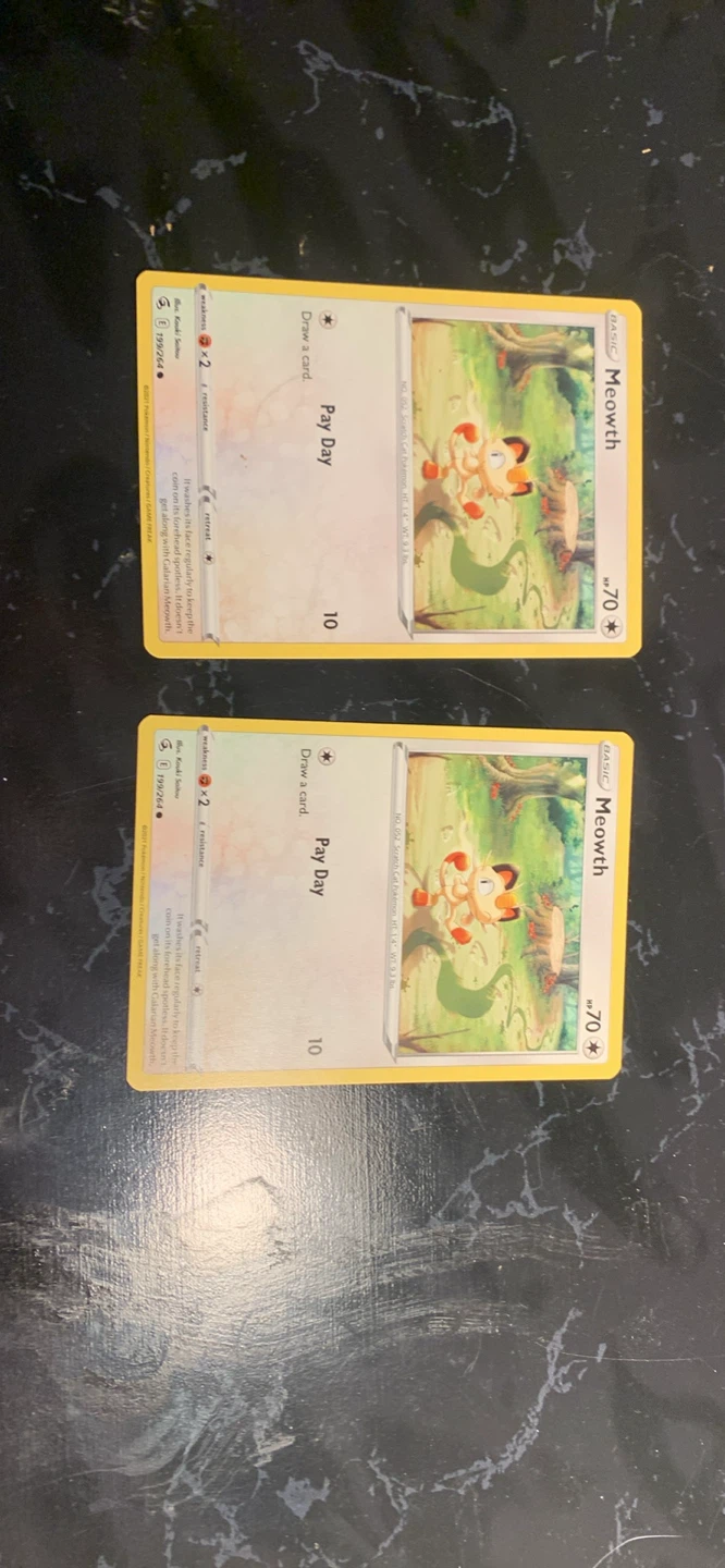 Meowth Pokemon Card