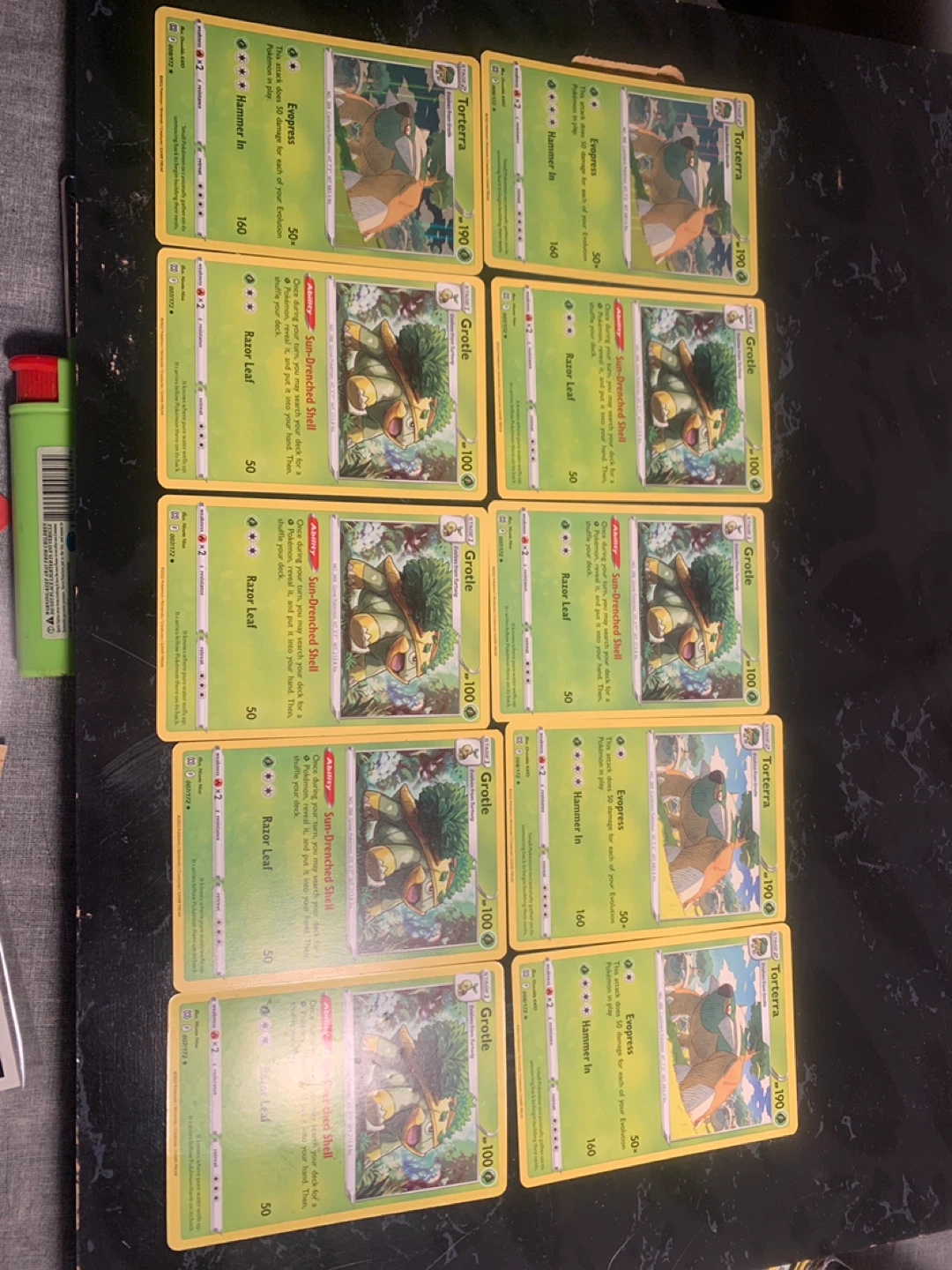 Pokemon Cards - Torterra & Grotle