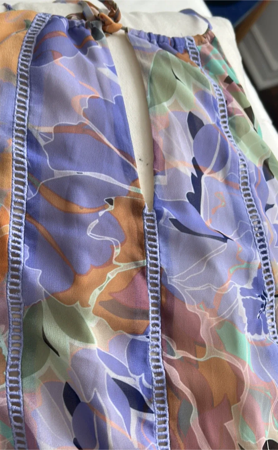 🌸 Marciano by Guess Floral Tiered Chiffon Dress image indicator(5)