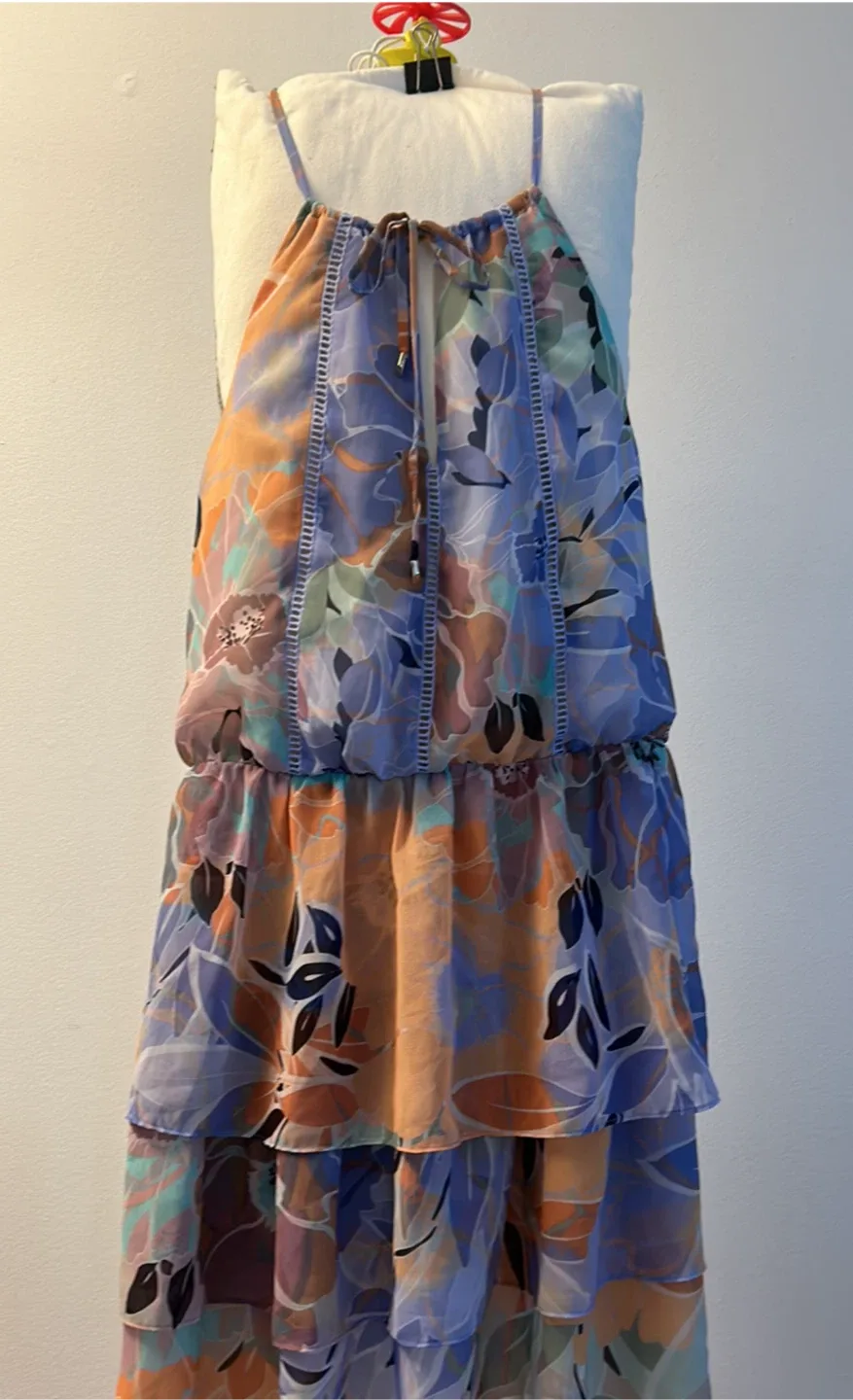 🌸 Marciano by Guess Floral Tiered Chiffon Dress image indicator(2)