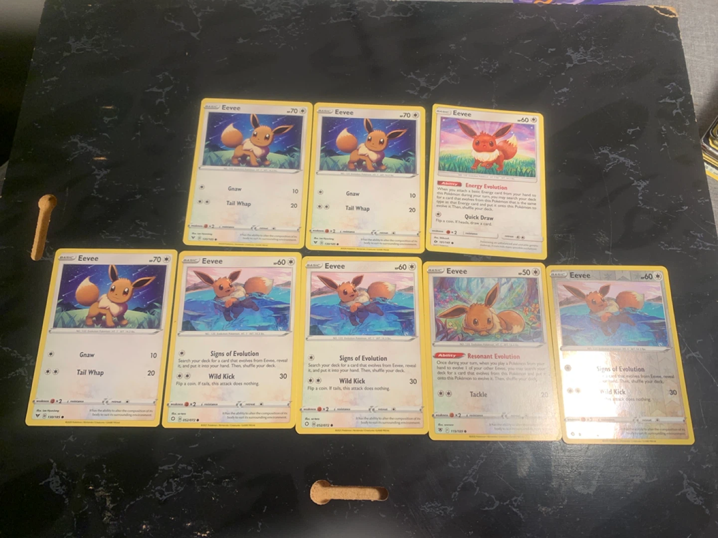 Eevee Pokemon Cards - Set of 8