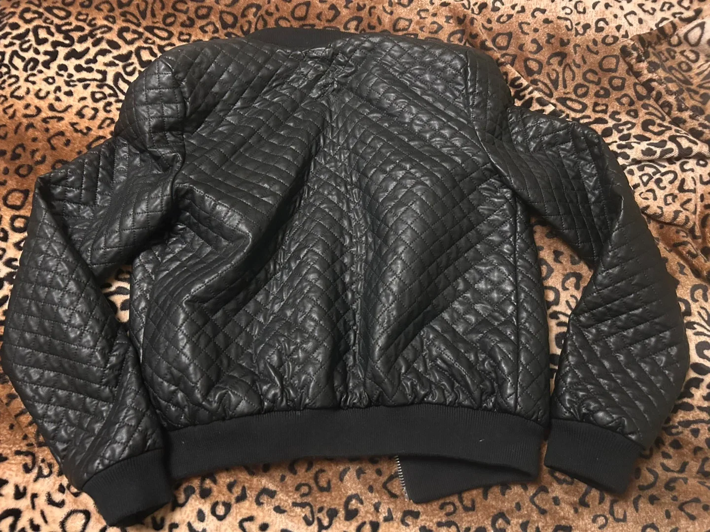 Material Girl Black Quilted Bomber Jacket - Size S image indicator(3)