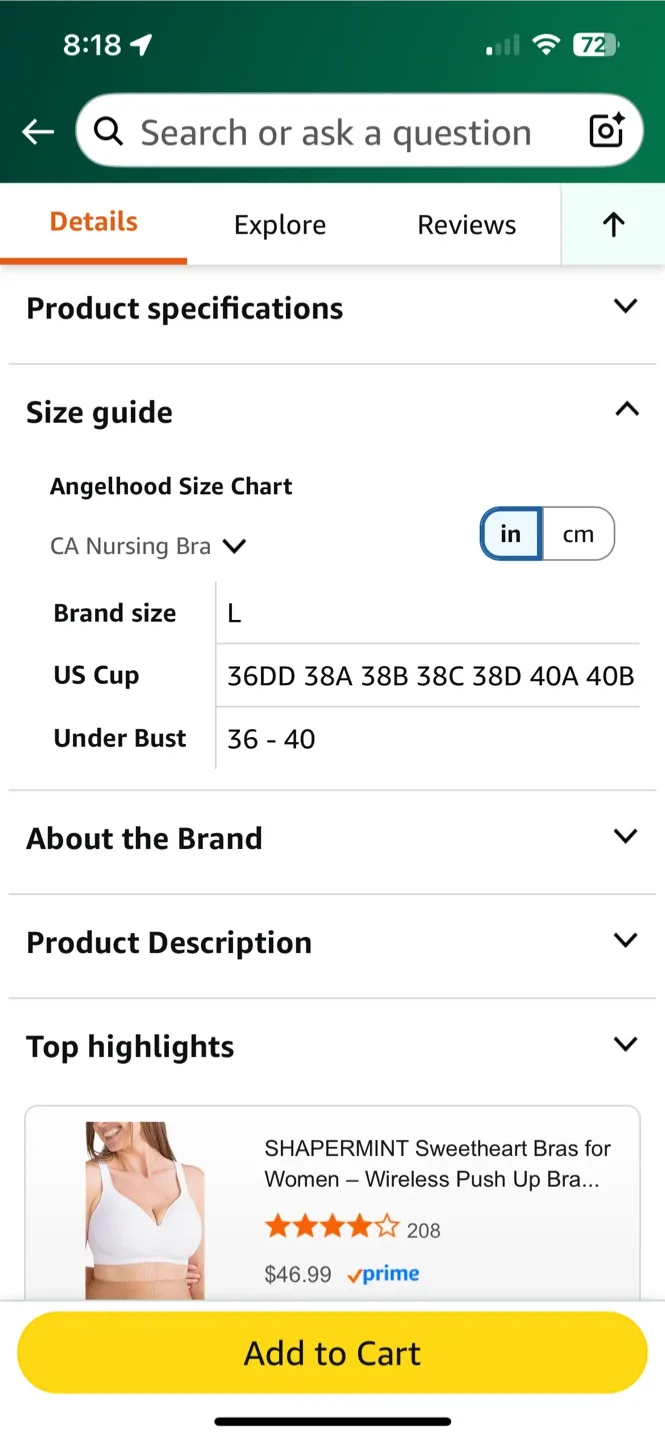 Women's Bra - Beige image indicator(4)