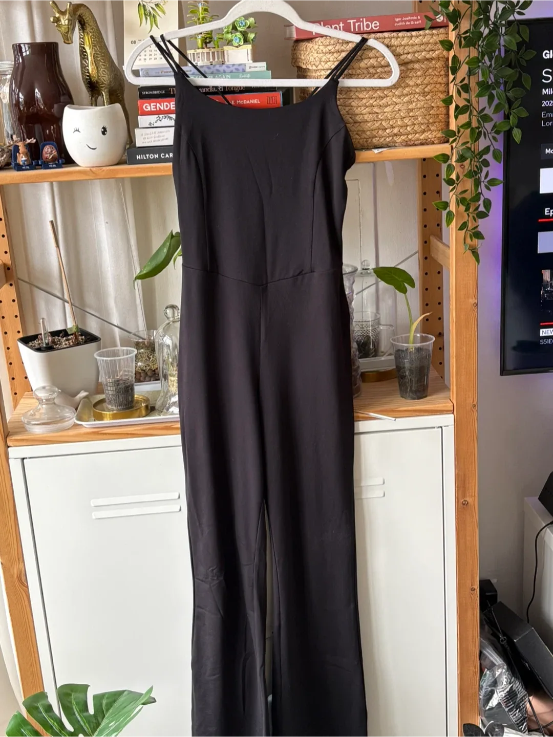 Black Jumpsuit with Strappy Back thumbnail