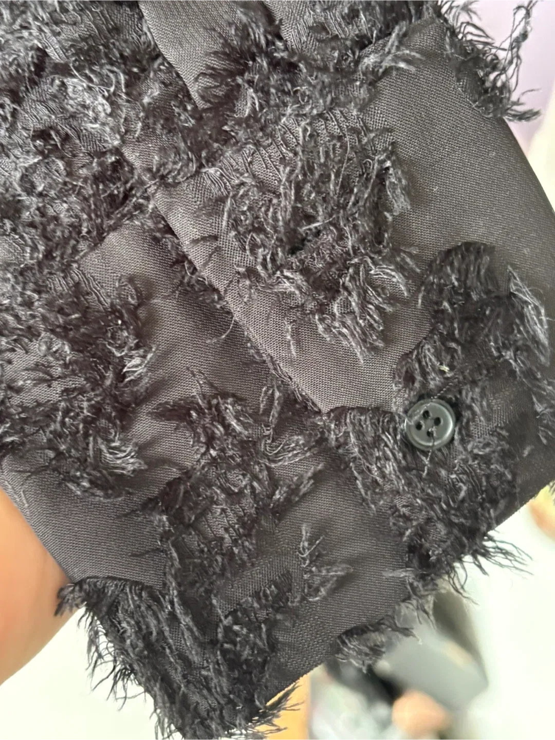 H&M Black Sheer Button-Up image indicator(4)