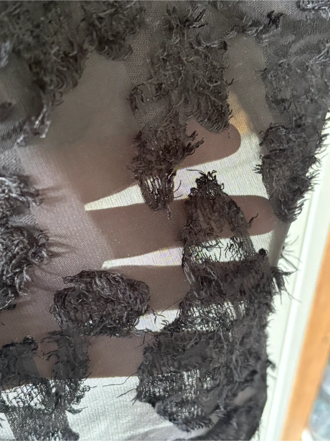 H&M Black Sheer Button-Up image indicator(3)