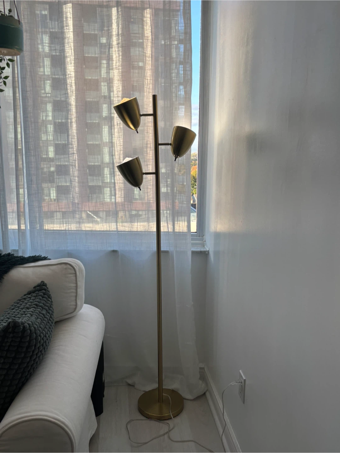 Gold Finish Floor Lamp