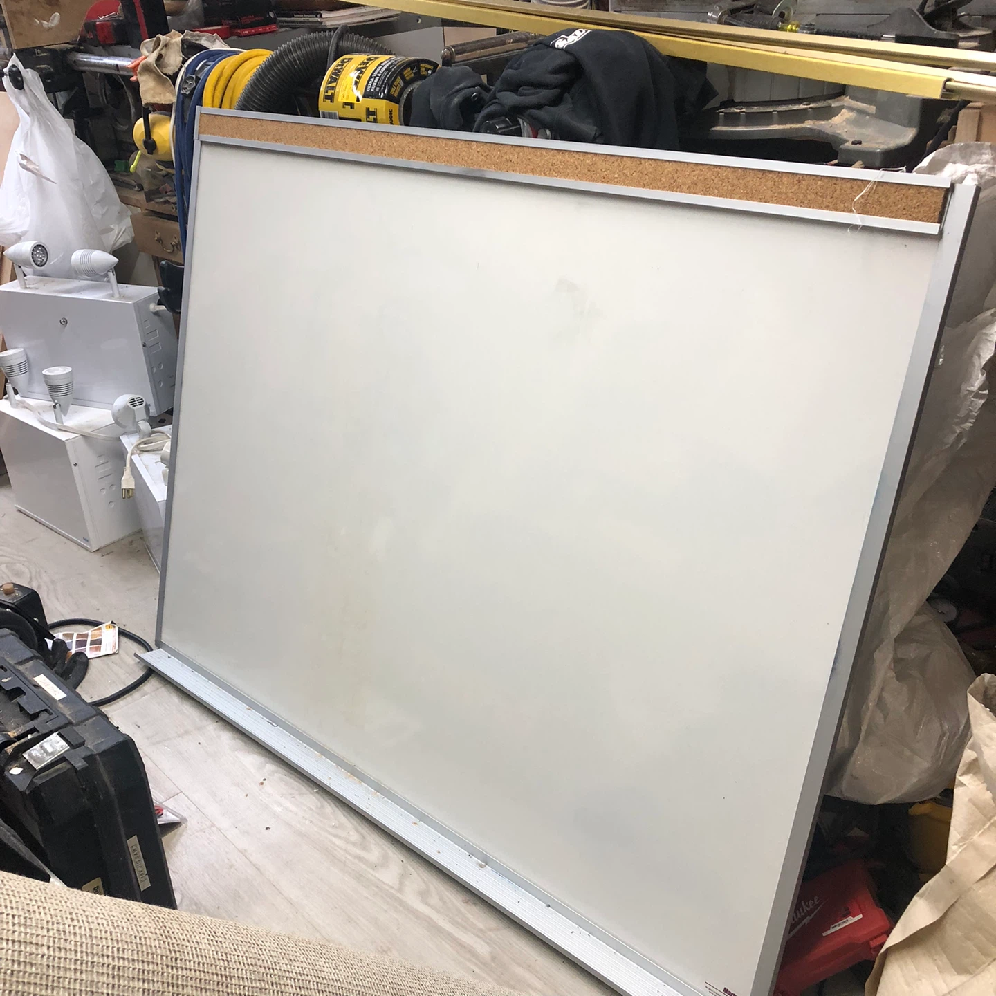 Whiteboard with Corkboard Border