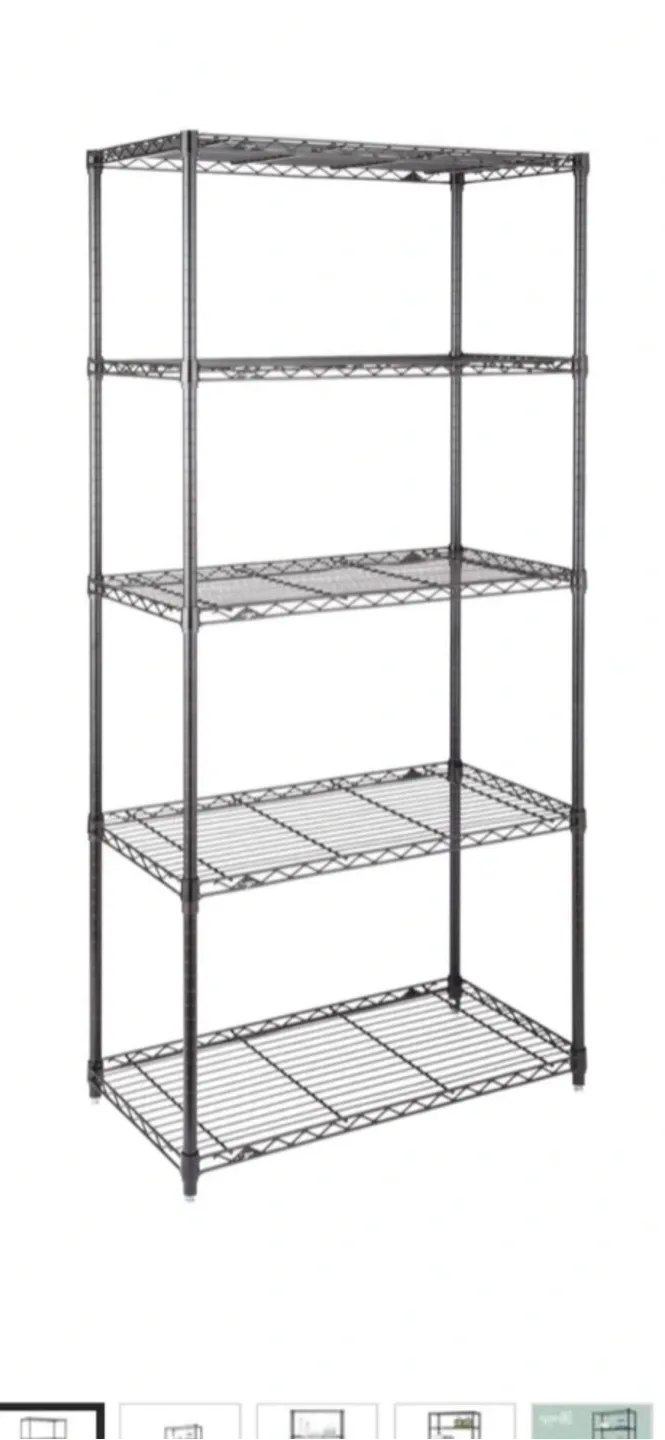 5-Tier Wire Shelving Unit