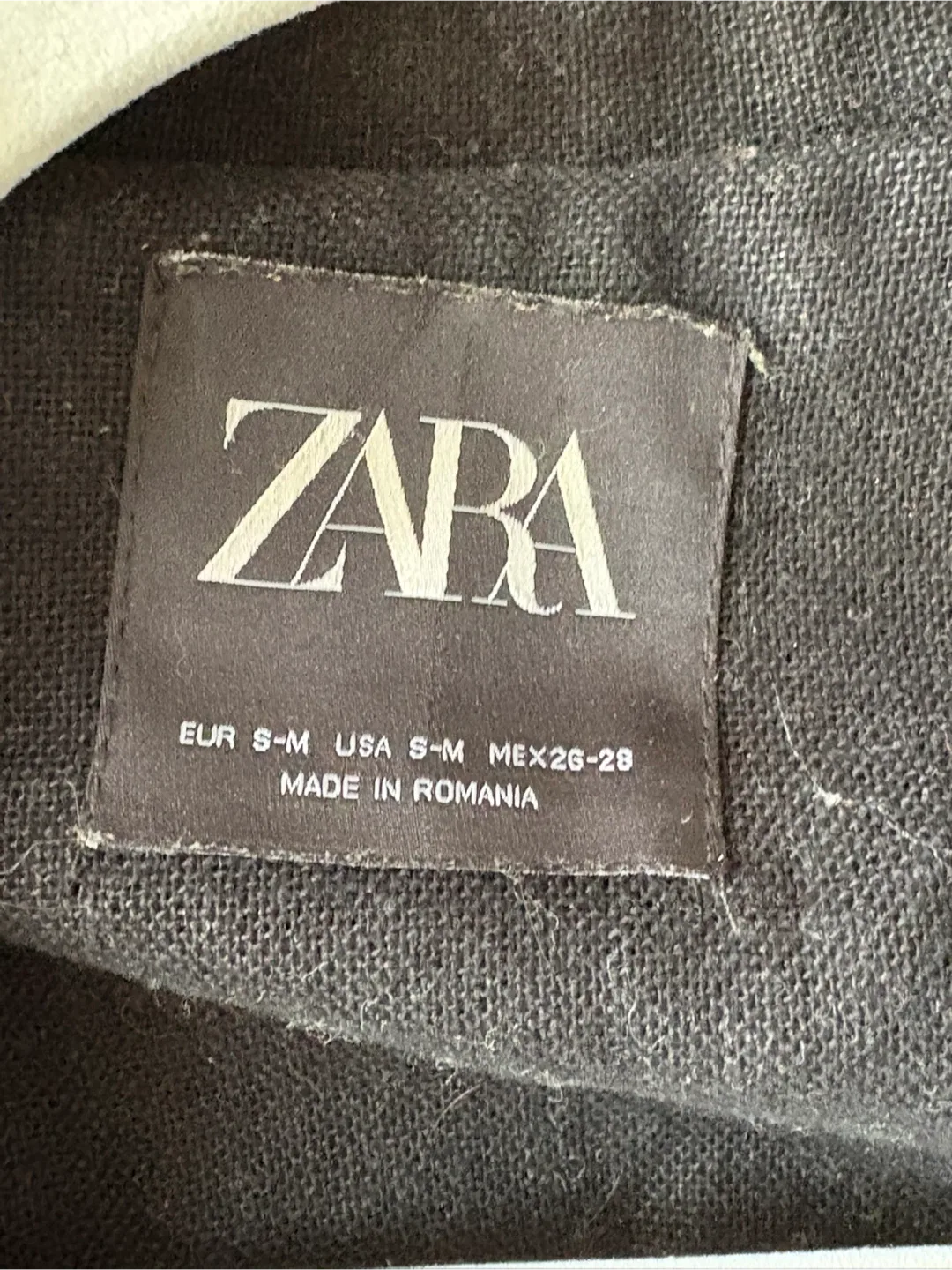 Zara Black Linen Blend Blazer - Size S-M image indicator(2)
