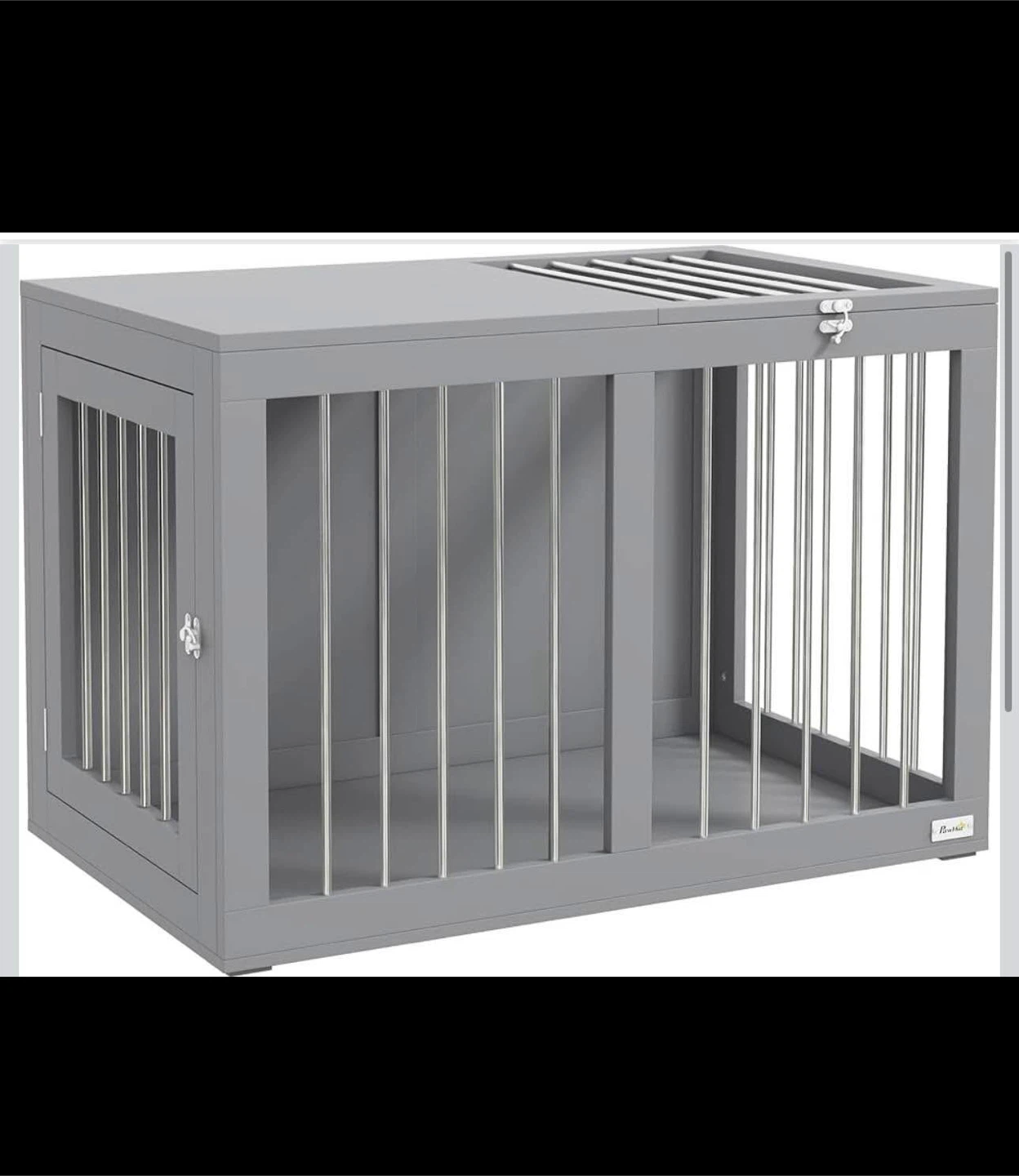 Dog Crate Furniture, 31.5" Side End Table with Double Doors