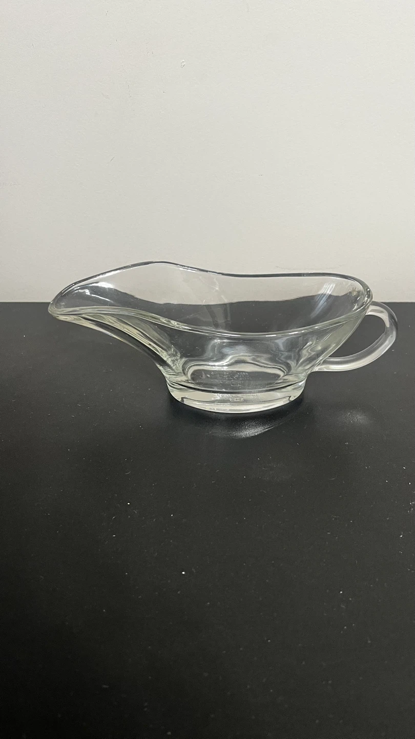 Clear Glass Gravy Boat - photo 2