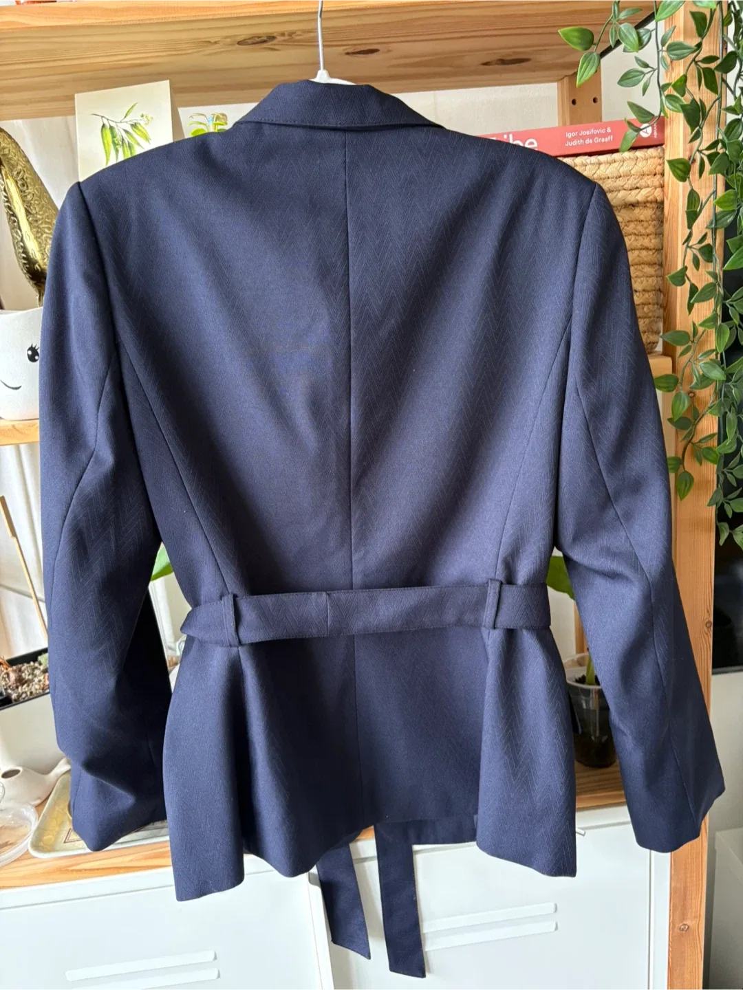 Vintage Navy Blue Blazer - Size 10 image indicator(2)
