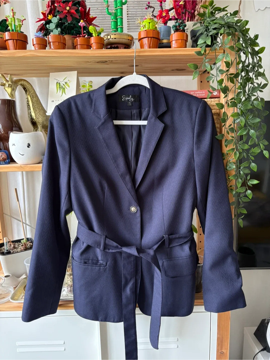 Vintage Navy Blue Blazer - Size 10 thumbnail