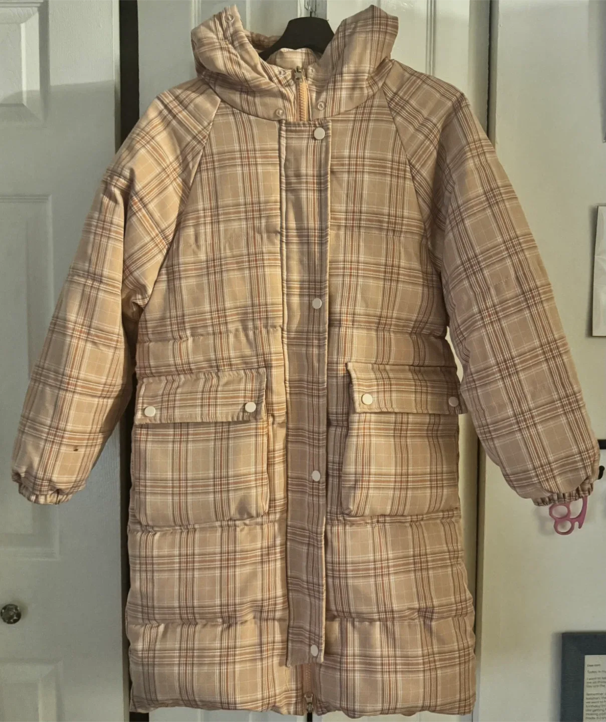 Plaid Puffer Coat image indicator(2)