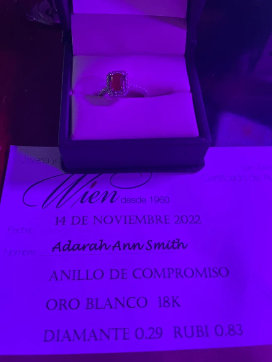 Joyería Wien 18K White Gold Ring image indicator(3)