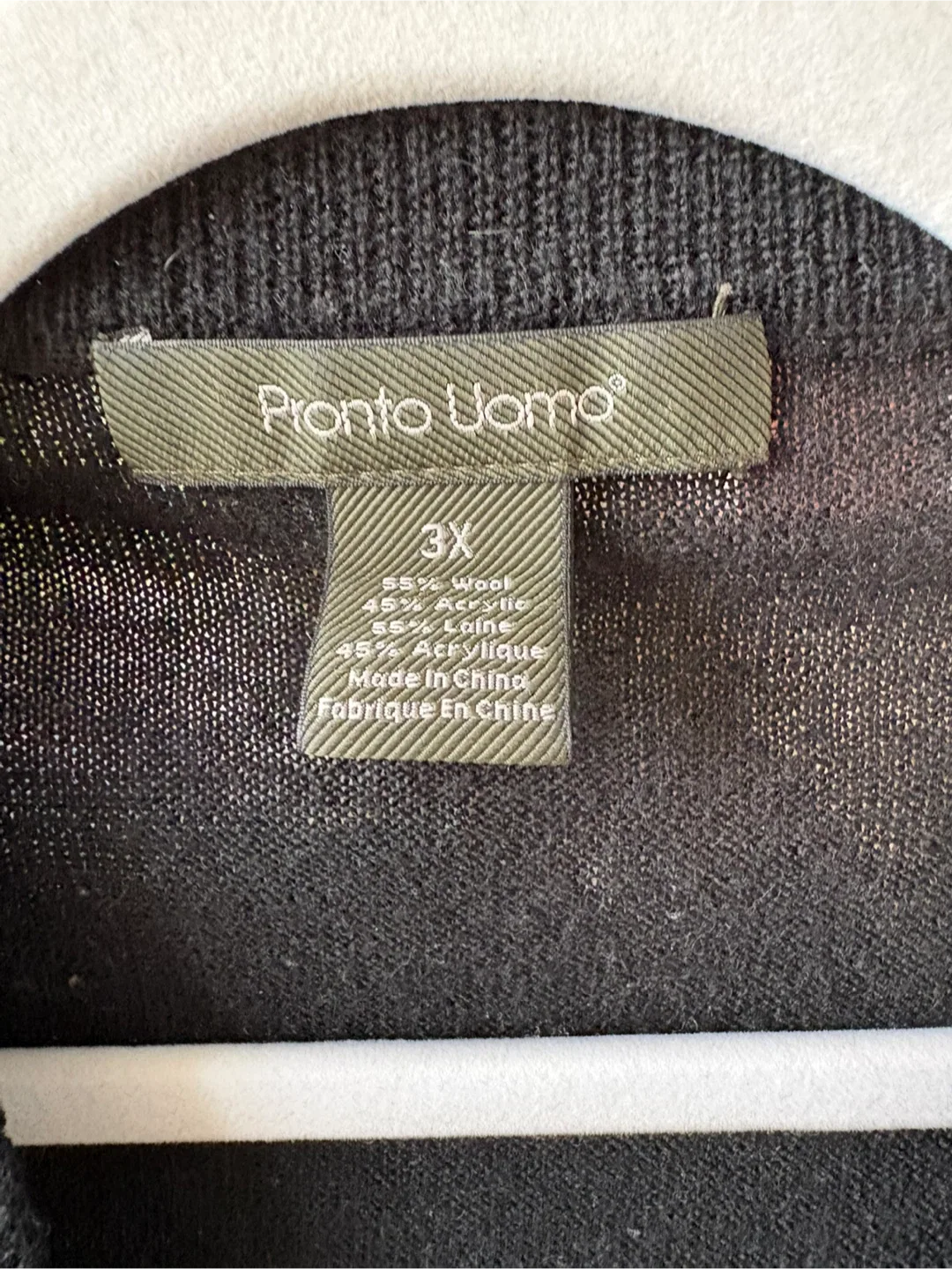 Vintage Wool-blend Black Argyle Sweater Vest image indicator(3)