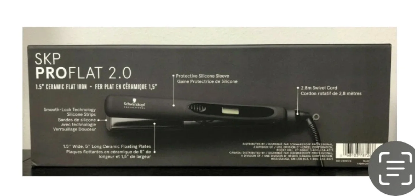 Schwarzkopf SKP PROflat 2.0 Ceramic Flat Iron 1.5in image indicator(2)