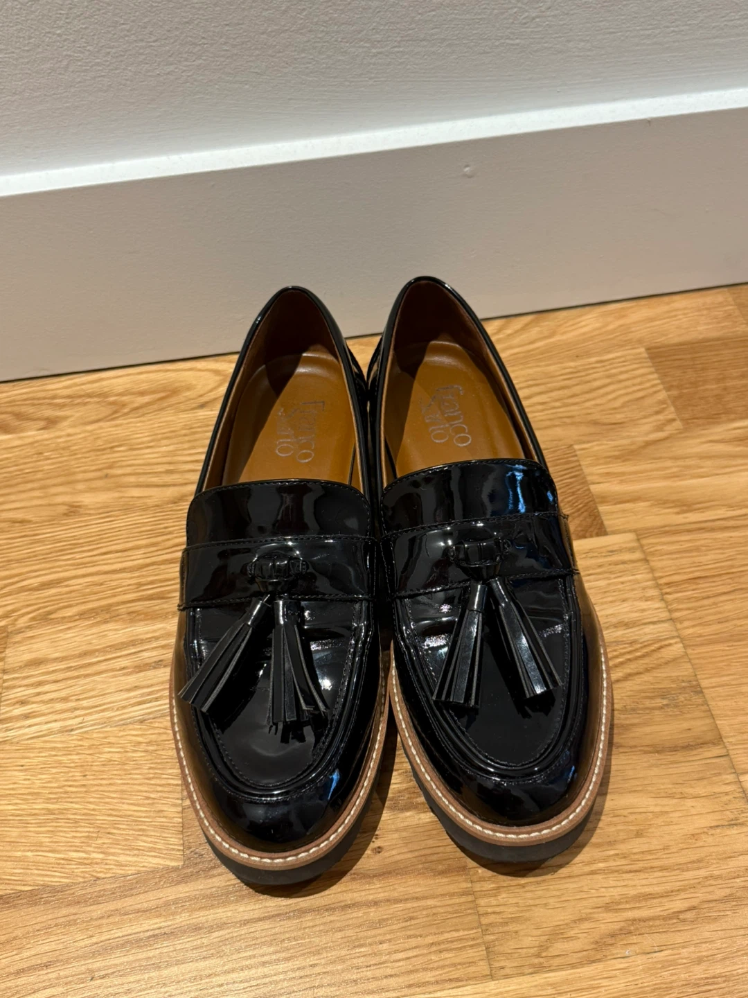 Franco Sarto - Black Leather Loafers [Size 7.5]