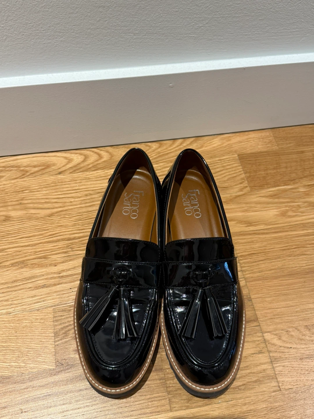Franco Sarto - Black Leather Loafers [Size 7.5] - photo 4